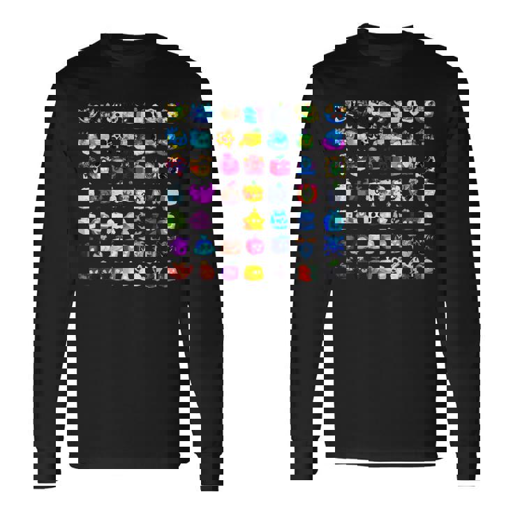 ブロックスフルーツオールフルーツ 長袖Tシャツ