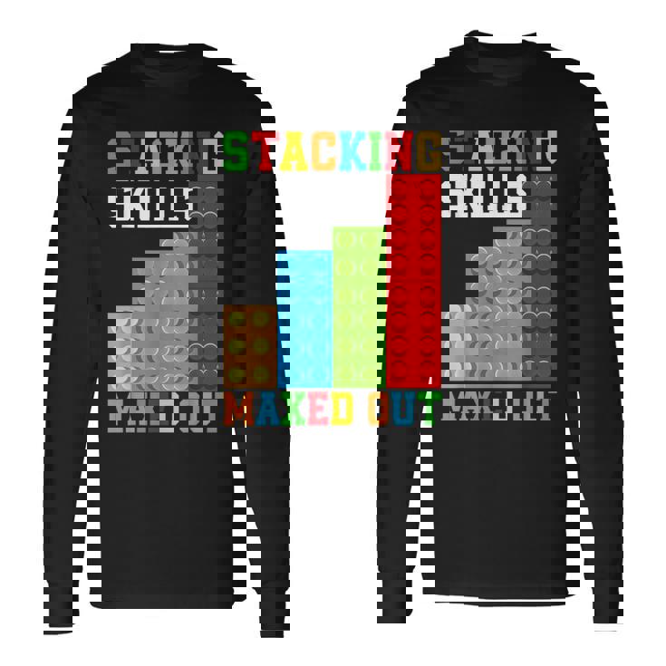 ブロックブロック-積み重ねスキルの最大化 長袖Tシャツ