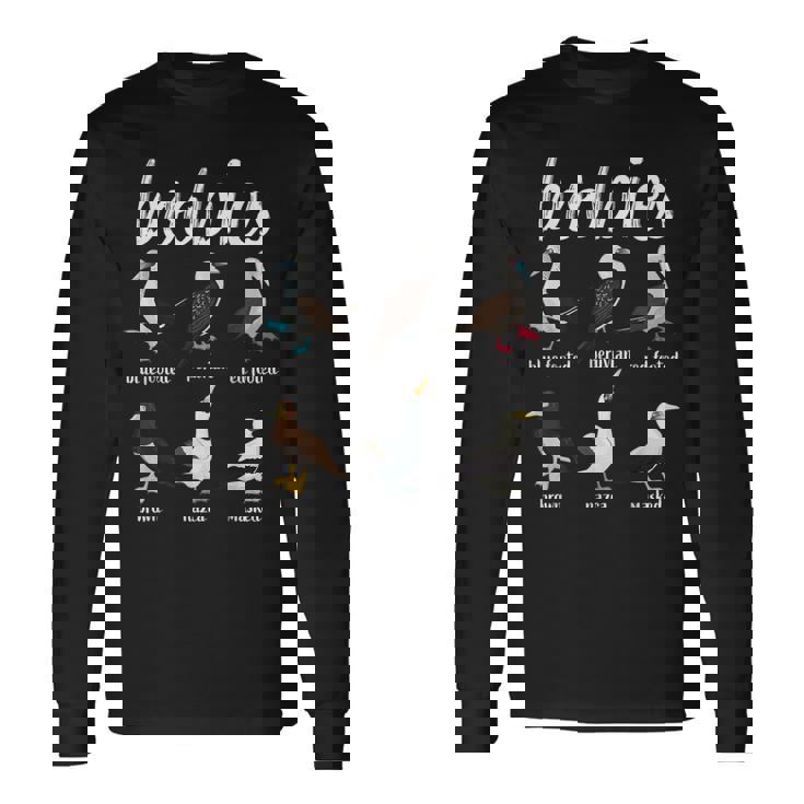 ブービーバード面白いカツオドリ 長袖Tシャツ