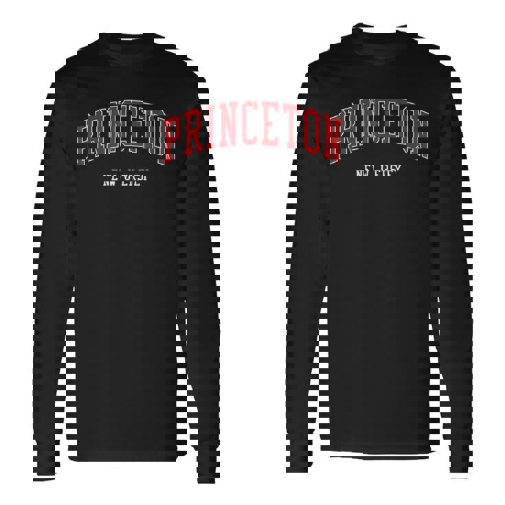 プリンストン ニュージャージー カレッジ大学スタイル 長袖Tシャツ