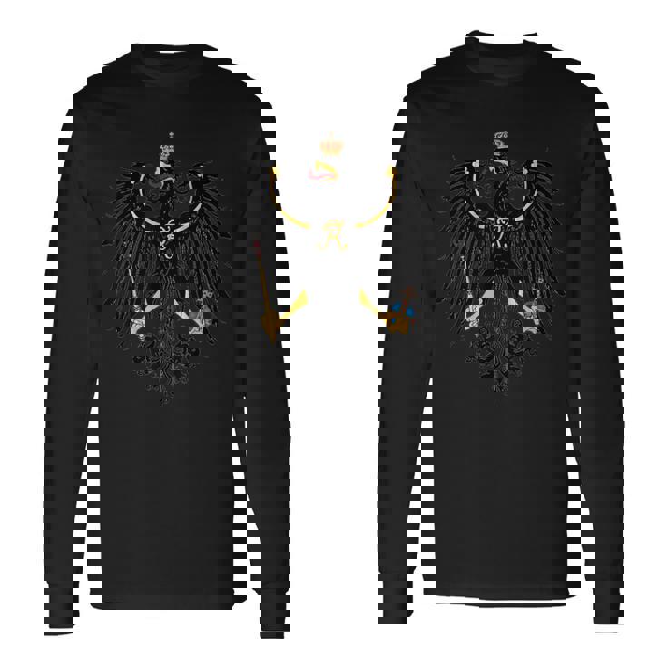 プロイセン国旗 イーグル 紋章 長袖Tシャツ