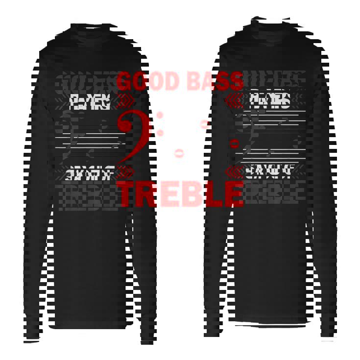 ベース ギター ミュージシャン ロックバンド Edm ミュージック ベーシスト プレーヤー 長袖Tシャツ