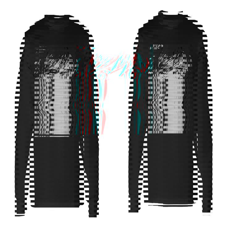 ベーパーウェーブ美的アニメ少女レトロ原宿aporwave 長袖Tシャツ