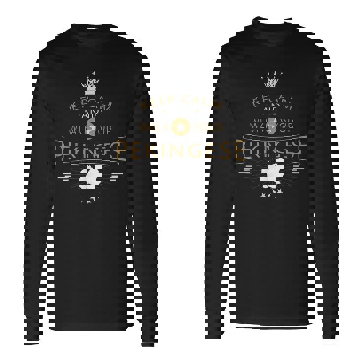 ペキニーズ 犬種 長袖Tシャツ