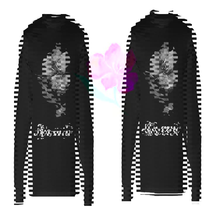 ペルー百合が大好きなアルストロメリアフラワー ピンク 2023 長袖Tシャツ