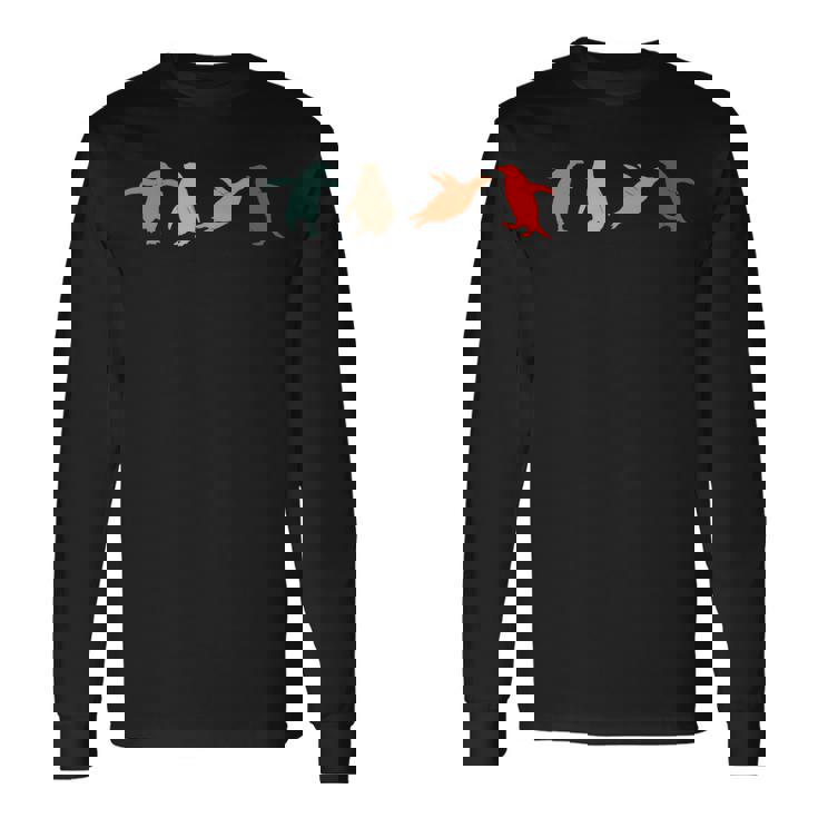 ペンギンペンギン アニマルラバーズ レトロペンギン 長袖tシャツ 長袖Tシャツ