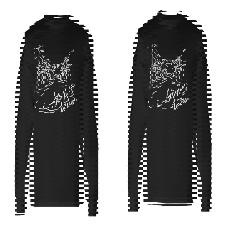 ホイアン、ベトナムシグネチャーハートアート ベトナムのお土産 長袖Tシャツ