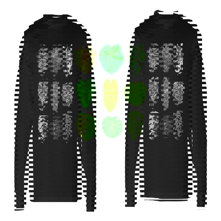 ボタニストガーデン サトイモモンステラ 植物コレクション 葉 長袖tシャツ 長袖Tシャツ