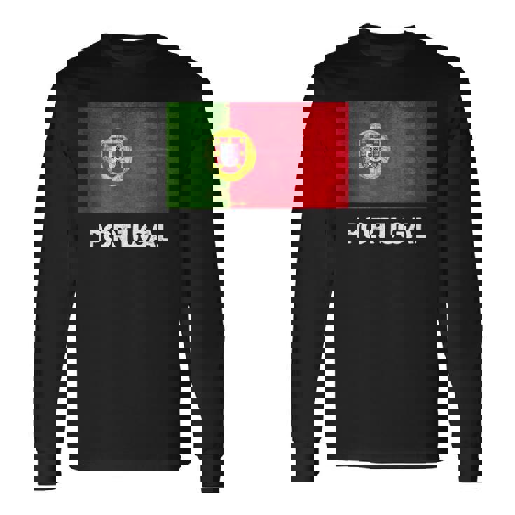 ポルトガル国旗tシャツ 長袖Tシャツ