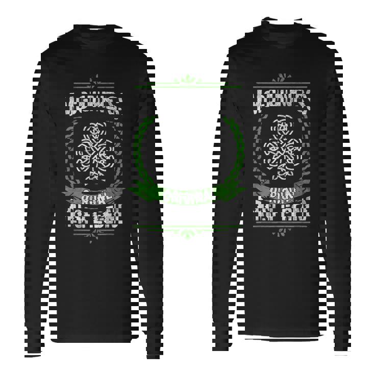 マクギネス アイルランド名 伝説 シャムロック 聖パトリックデー 長袖Tシャツ