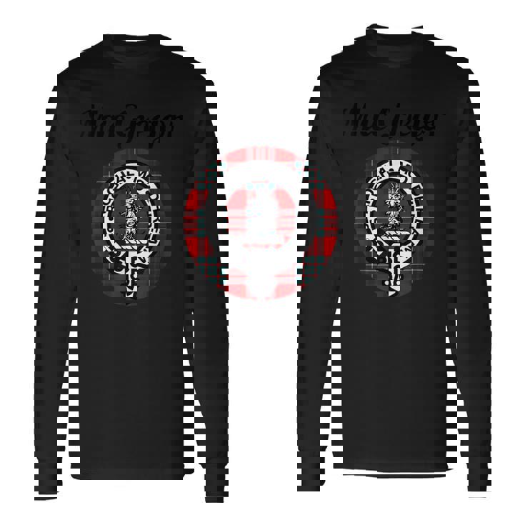 マクレガー クラン スコットランド 名前 紋章 タータン 長袖Tシャツ