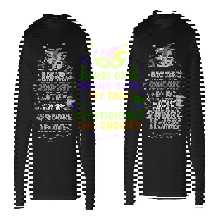 マルディグラ 仮面舞踏会 長袖Tシャツ