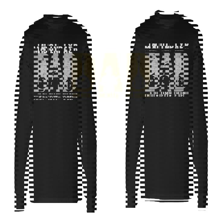 マンドリン奏者 お父さん アイドル ブルーグラス 音楽 マンドリン奏者 長袖Tシャツ