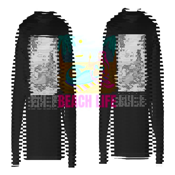 マーメイドビーチライフ 長袖tシャツ 長袖Tシャツ