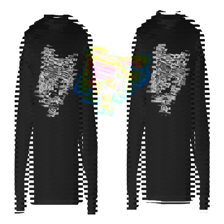 ミネラル愛好家やクリスタルアディクトのためのビスマスtシャツ 長袖Tシャツ