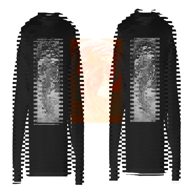 ミュシャの踊り 長袖Tシャツ