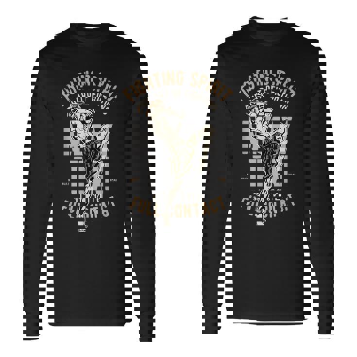 ムエタイ タイボクシング ファイティングスピリット 長袖Tシャツ