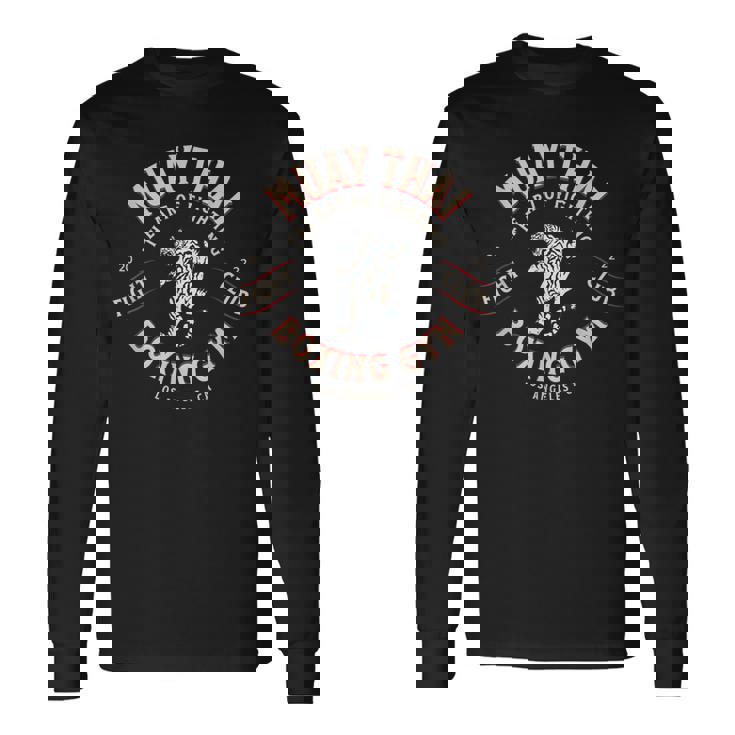 ムエタイ ボクシングジム 長袖Tシャツ