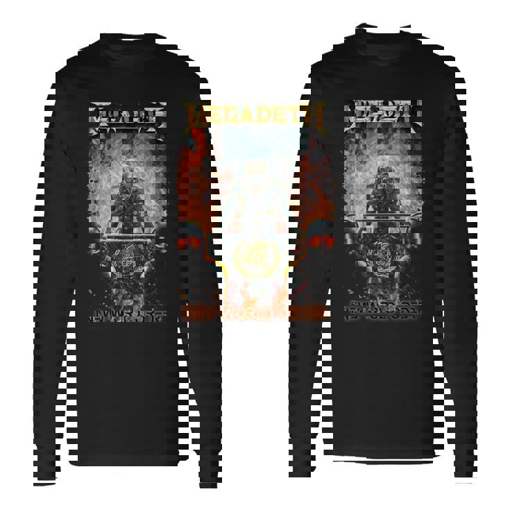 メガデス 新世界秩序 長袖tシャツ 長袖Tシャツ