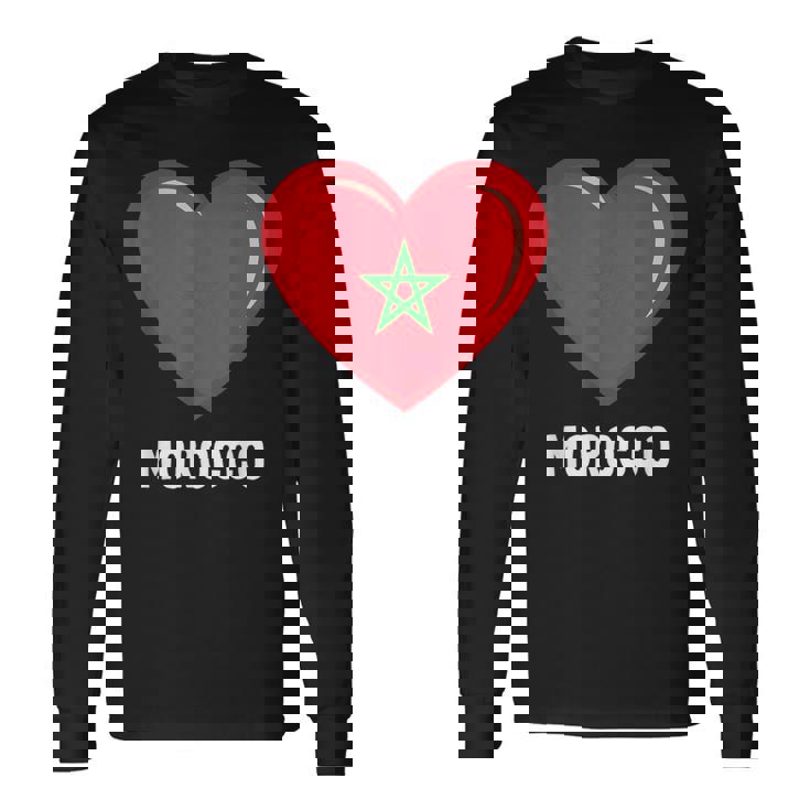 モロッコ国旗シャツ 長袖Tシャツ ギフトのアイデア