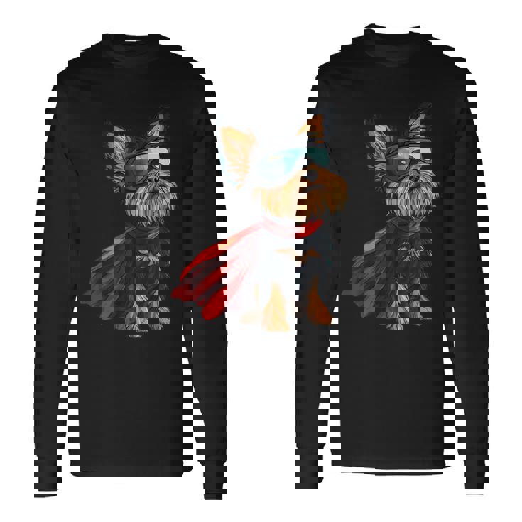 ヨークシャーテリア犬 ヨークシャーテリア 長袖Tシャツ