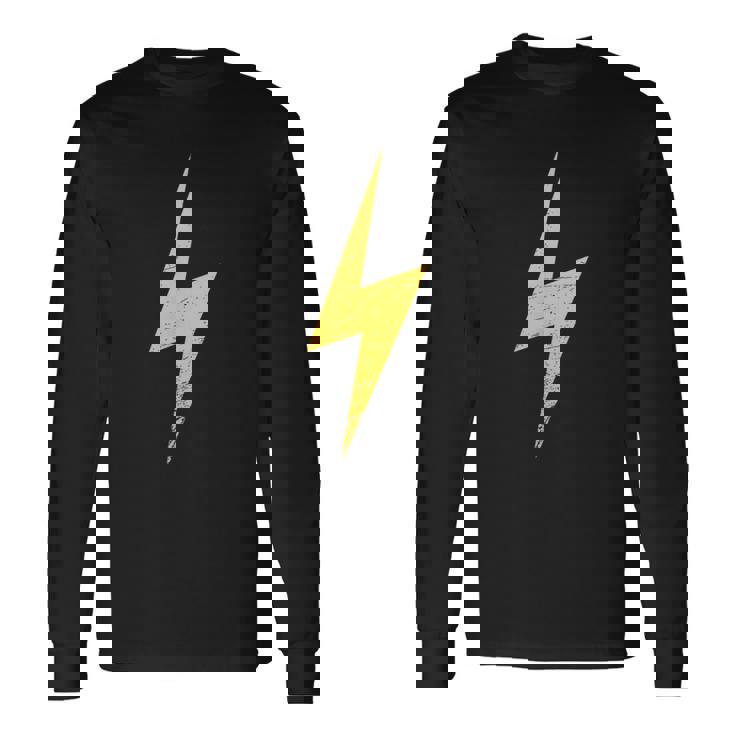 ライトニングボルトグランジを使用したミニマリストデザイン。 長袖Tシャツ ギフトのアイデア