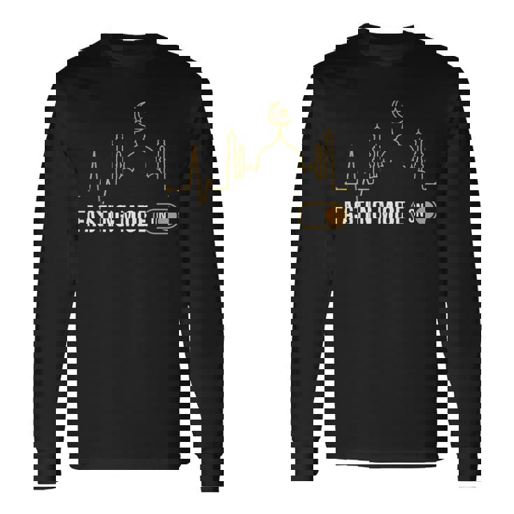 ラマダンカリーム断食モード断食イスラム教徒 長袖Tシャツ