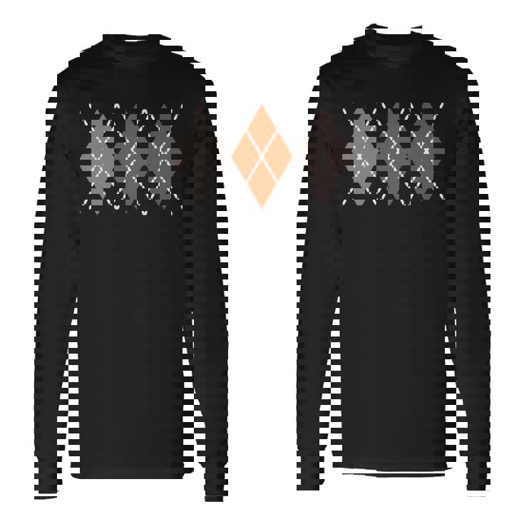 レトロ アーガイル ロカビリー 長袖tシャツ 長袖Tシャツ