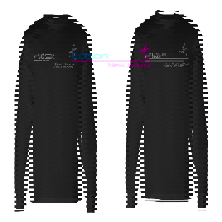 レトロ エジソン ニュージャージー 長袖Tシャツ ギフトのアイデア