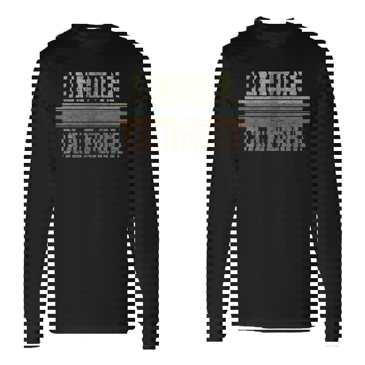 レトロ リンカーン カリフォルニア 長袖Tシャツ