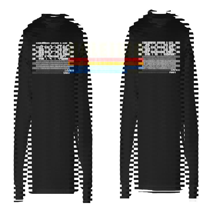 レトロ ヴィンテージ 70年代80年代スタイル ハレイワ Hi 長袖Tシャツ