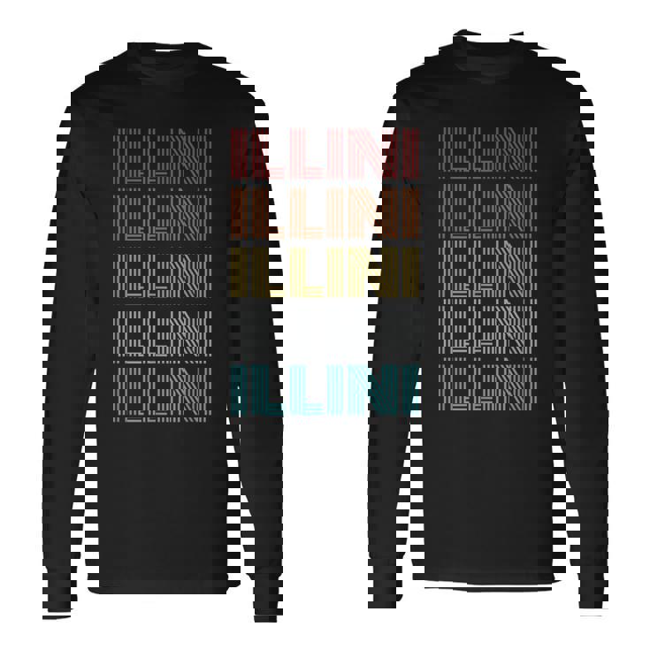 レトロ ヴィンテージ Illini 長袖Tシャツ