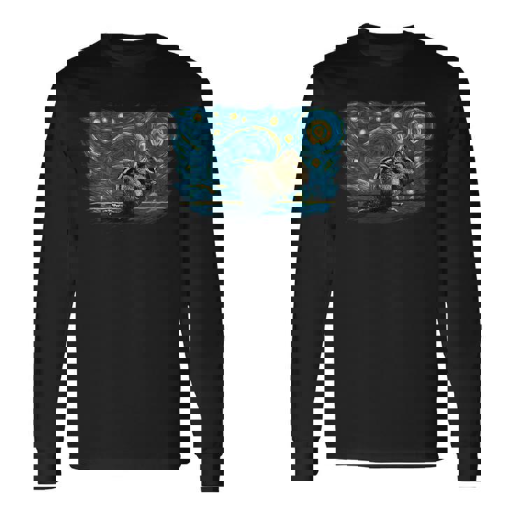 レトロヴィンテージスタイル シマリス 長袖Tシャツ