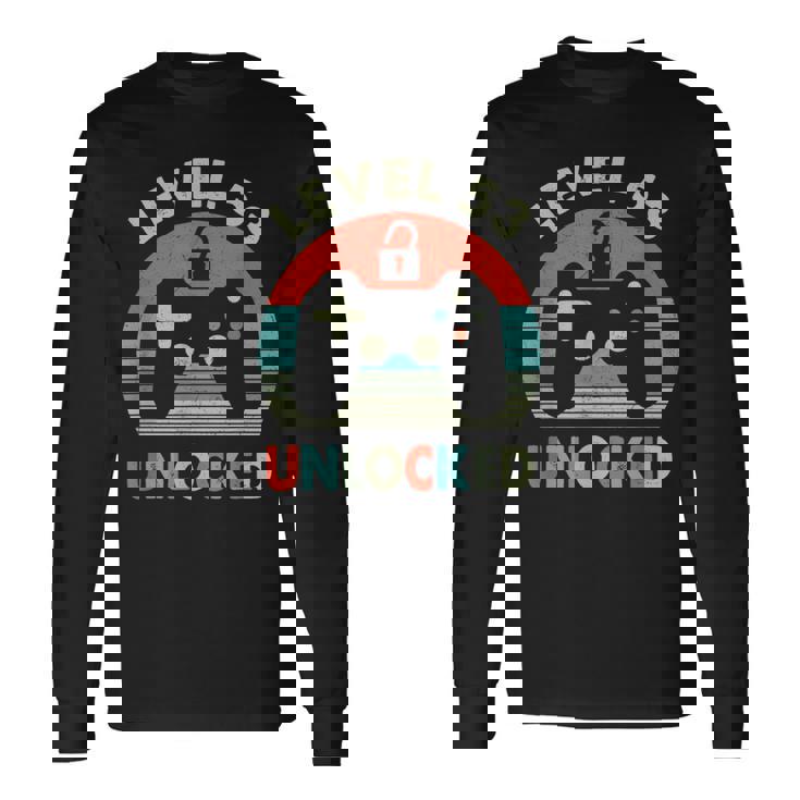 レベル53アンロック レトロヴィンテージゲーム53歳の誕生日ゲーマー 長袖Tシャツ
