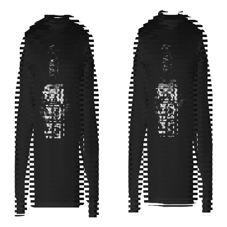 ローマ兵士 ヘルメット ガレア・ヴェニ・ヴィディ・ヴィチ 古代ローマ 長袖Tシャツ ギフトのアイデア