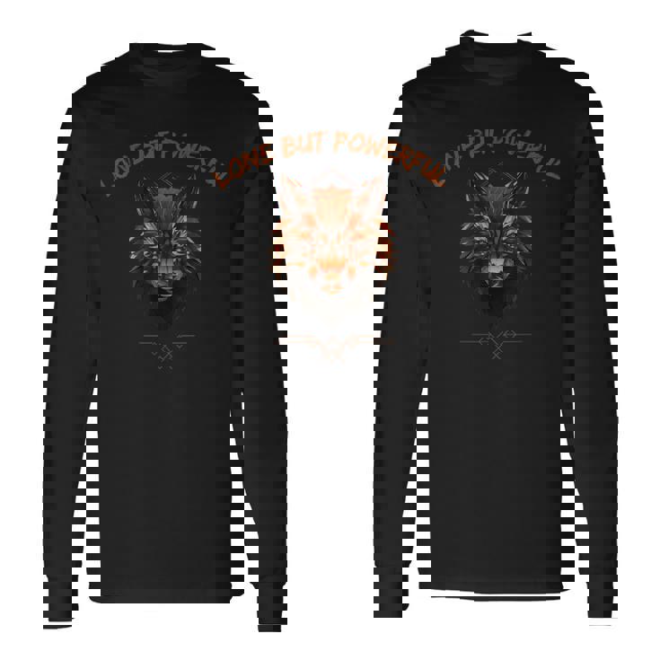 ローン — ウルフ・スタンド・アローン 長袖Tシャツ