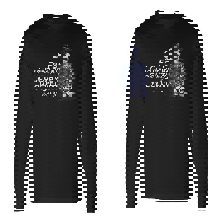 ワイアット・アープ 引用句 アメリカ西部の英雄的ローマン 長袖Tシャツ