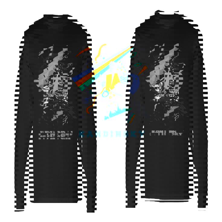 ワシリー・カンディンスキー抽象アートスモールワールドiv 長袖Tシャツ