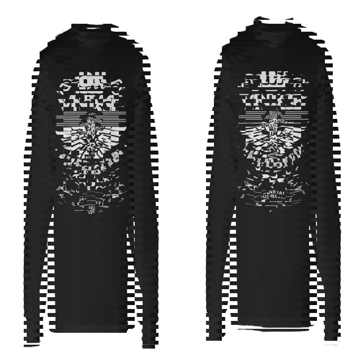 ヴィンテージ 1955 メンズ 限定版 Bday 1955 誕生日 長袖Tシャツ