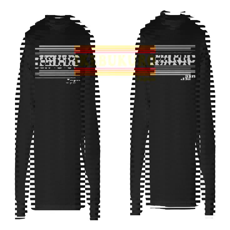 ヴィンテージ 80年代 池袋 日本 レトロ グラフィック 長袖Tシャツ