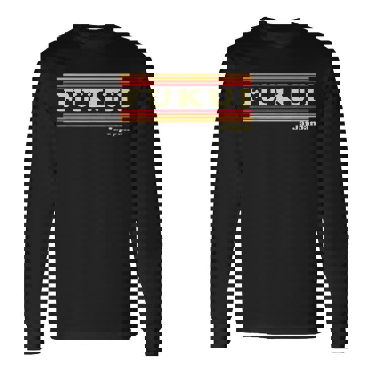 ヴィンテージ 80年代 福井 日本 レトロ グラフィック 長袖Tシャツ