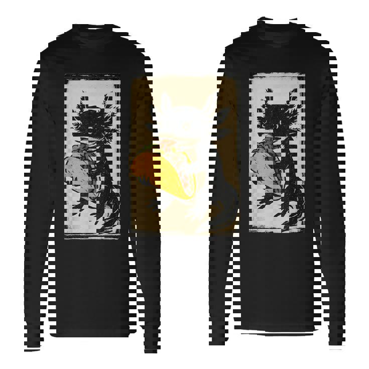 ヴィンテージ リノカット Axolotl タコサラマンダー 民芸品 長袖Tシャツ