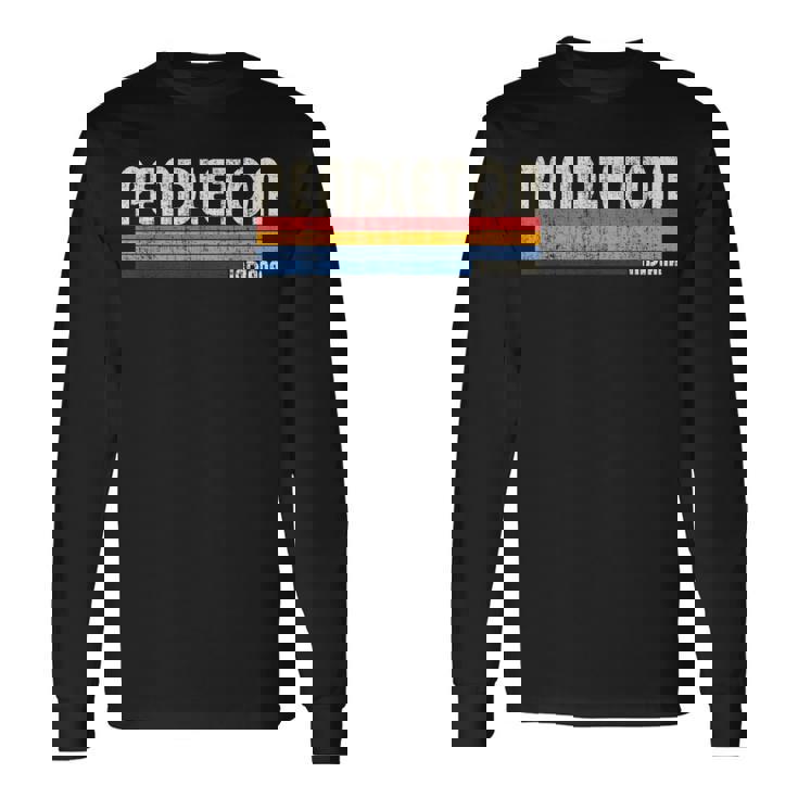 ヴィンテージ レトロ 70年代 80年代スタイル 故郷 ペンドルトン インディアナ州 長袖Tシャツ