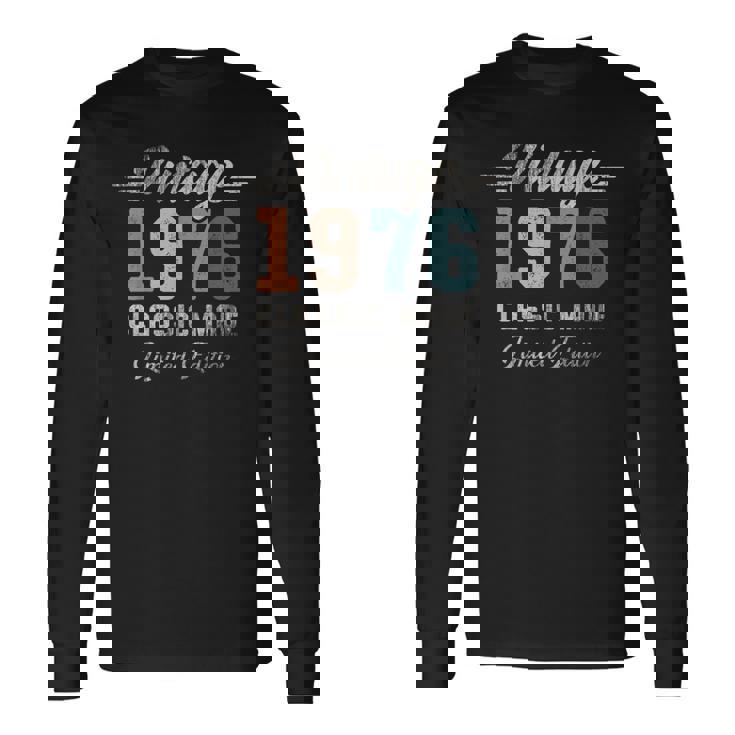 ヴィンテージ1976 50歳の誕生日クラシックカー 長袖Tシャツ