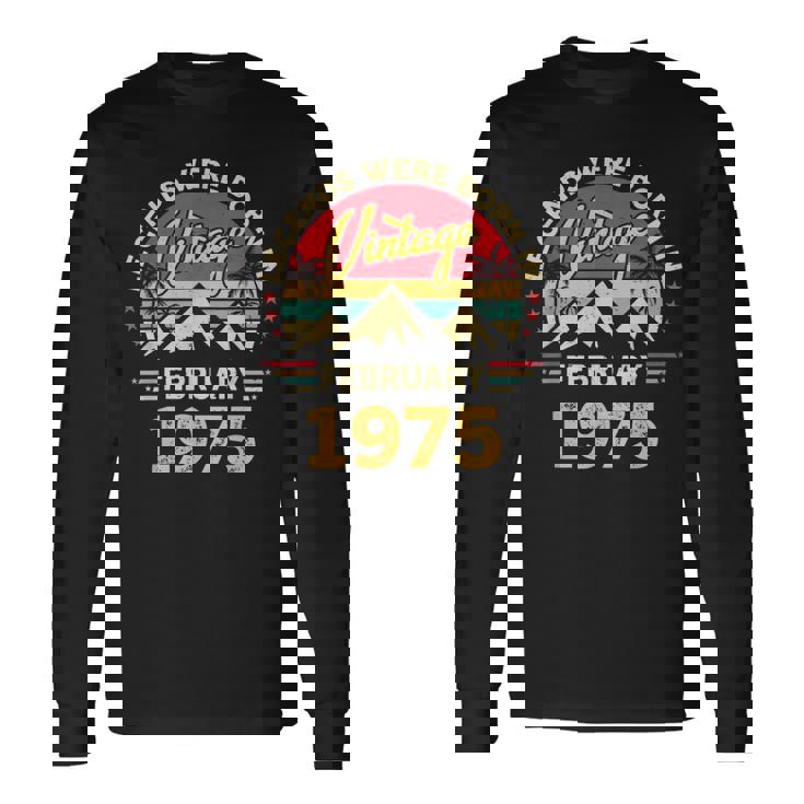 ヴィンテージ51歳の誕生日レジェンドは1975年2月に誕生しました。 長袖Tシャツ