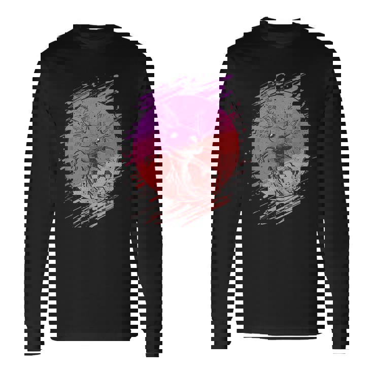 ヴィンテージアホロートルメンズレディースキッズ 長袖Tシャツ