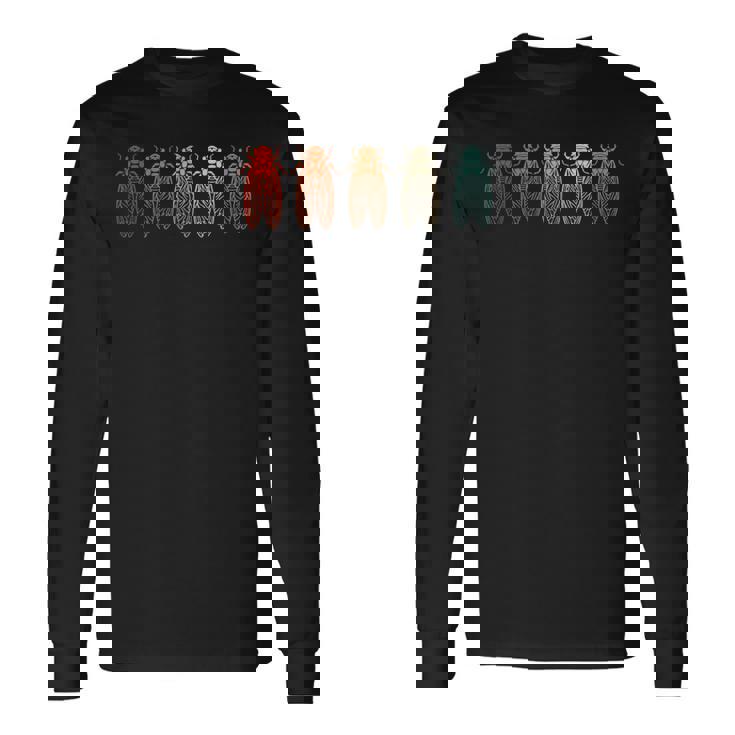 ヴィンテージ周期セミ 長袖Tシャツ