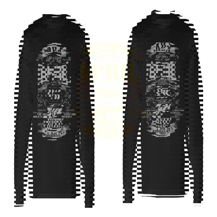 ヴィンテージ還暦伝説 1966年4月 60歳の贈り物 長袖Tシャツ