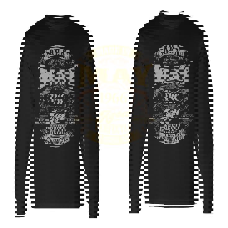 ヴィンテージ還暦伝説 1966年5月 60歳の贈り物 長袖Tシャツ