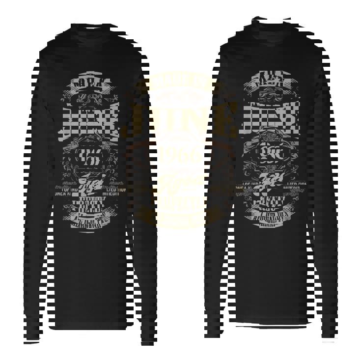 ヴィンテージ還暦伝説 1966年6月 60歳の贈り物 長袖Tシャツ